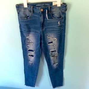 Super stretch hi-rise jeggings. American Eagle. Size 12. NWT.